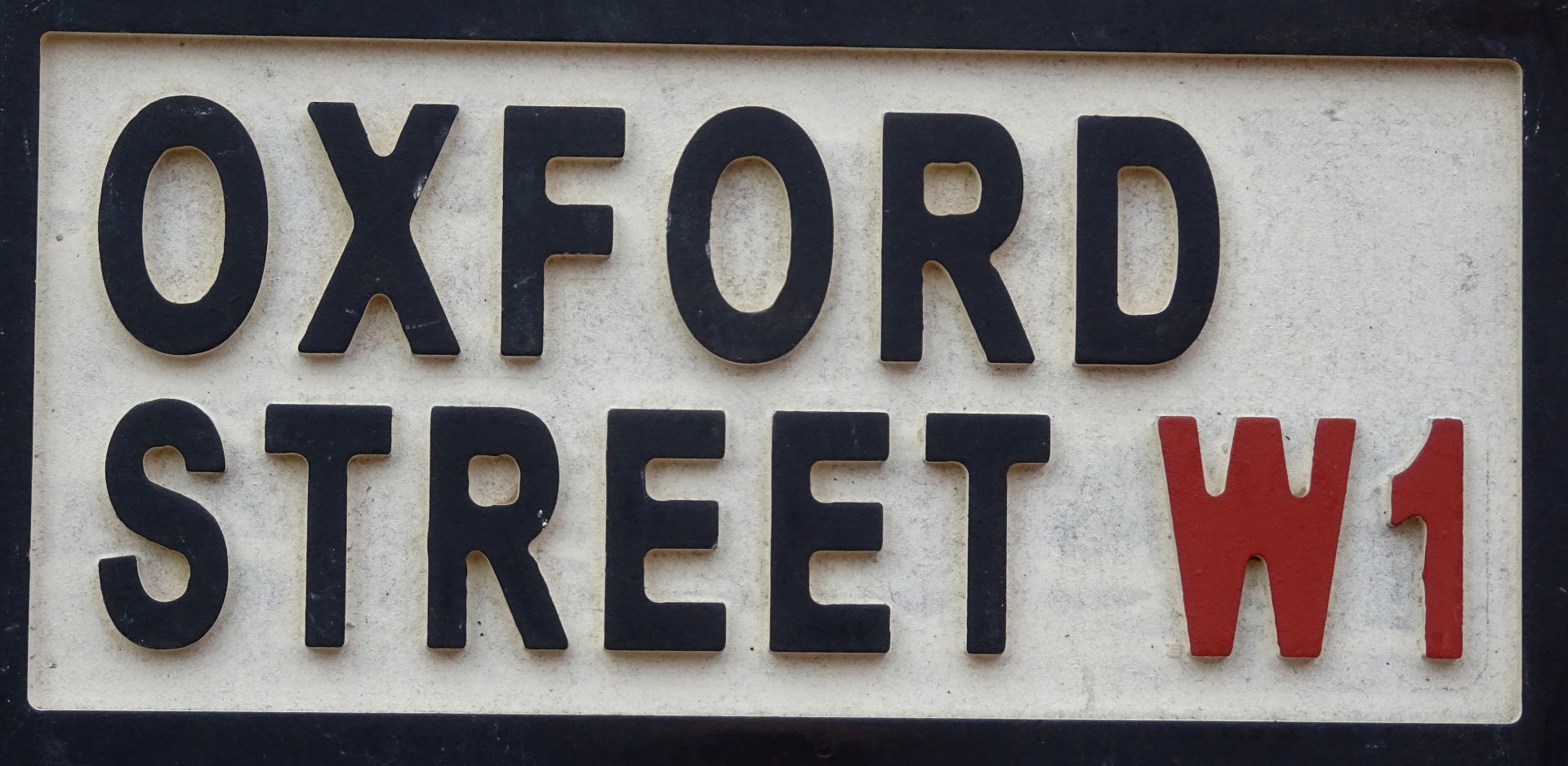 Oxford Street London W1 Signpost
