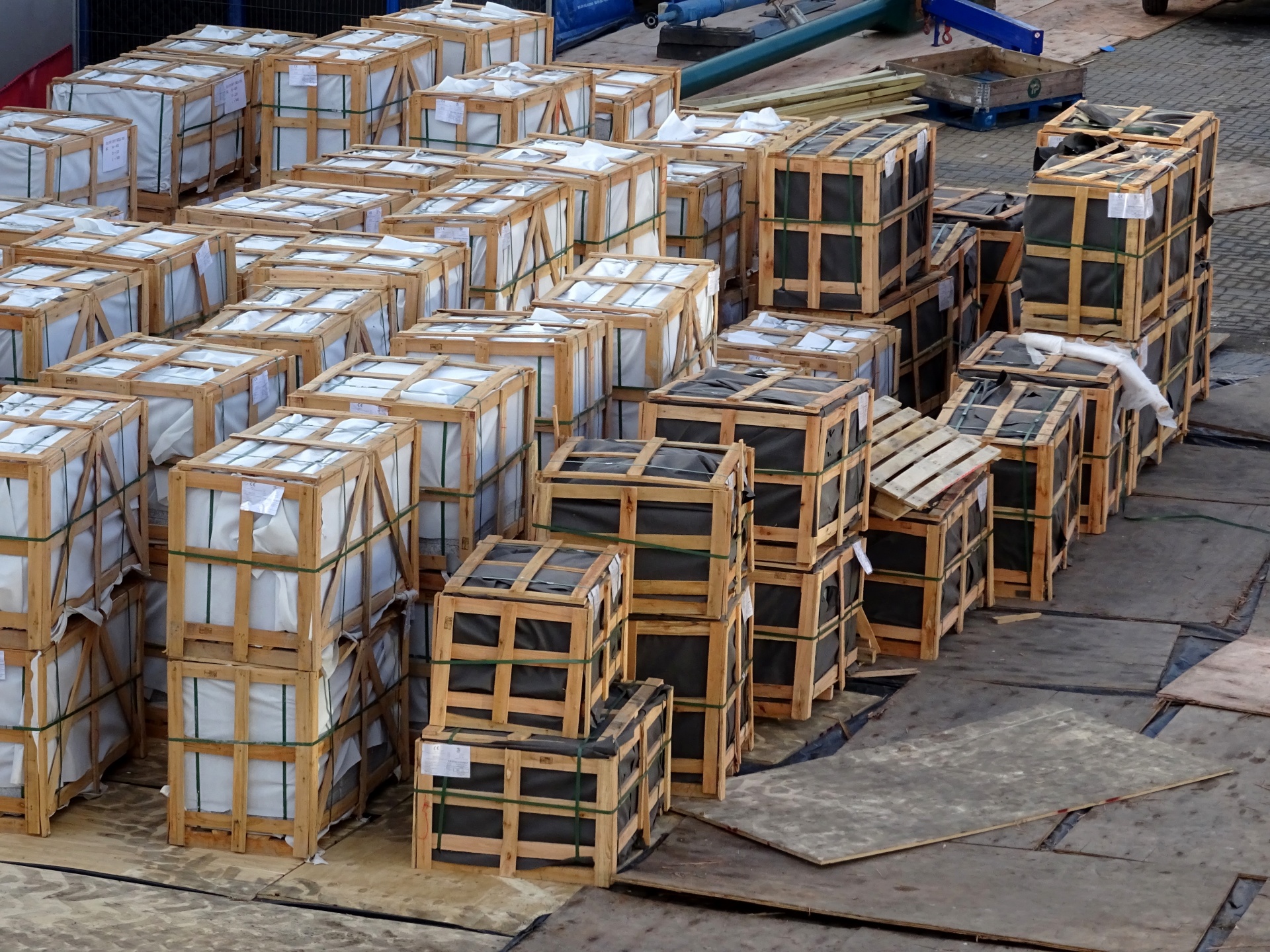 Packing Crates Waiting To Be Picked Up