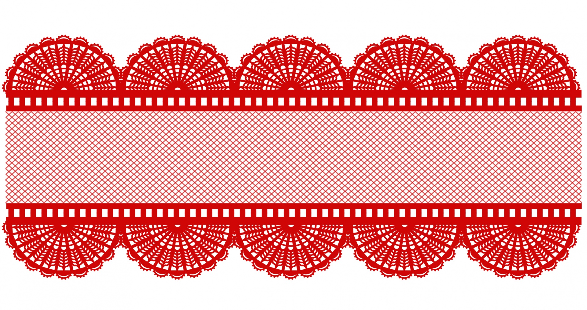 Red Lace Border