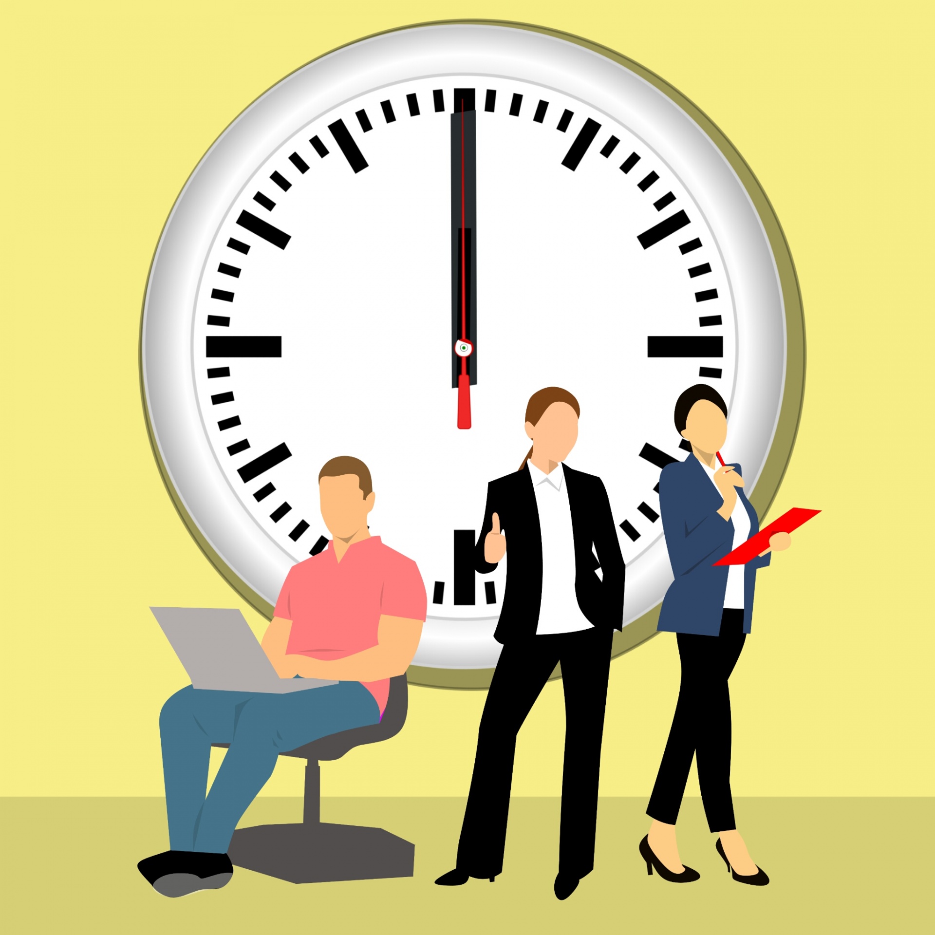 time, business, clock, man, people, office, adult, deadline, sign, criticality, late,business people,team work,working together ,at office,project ,