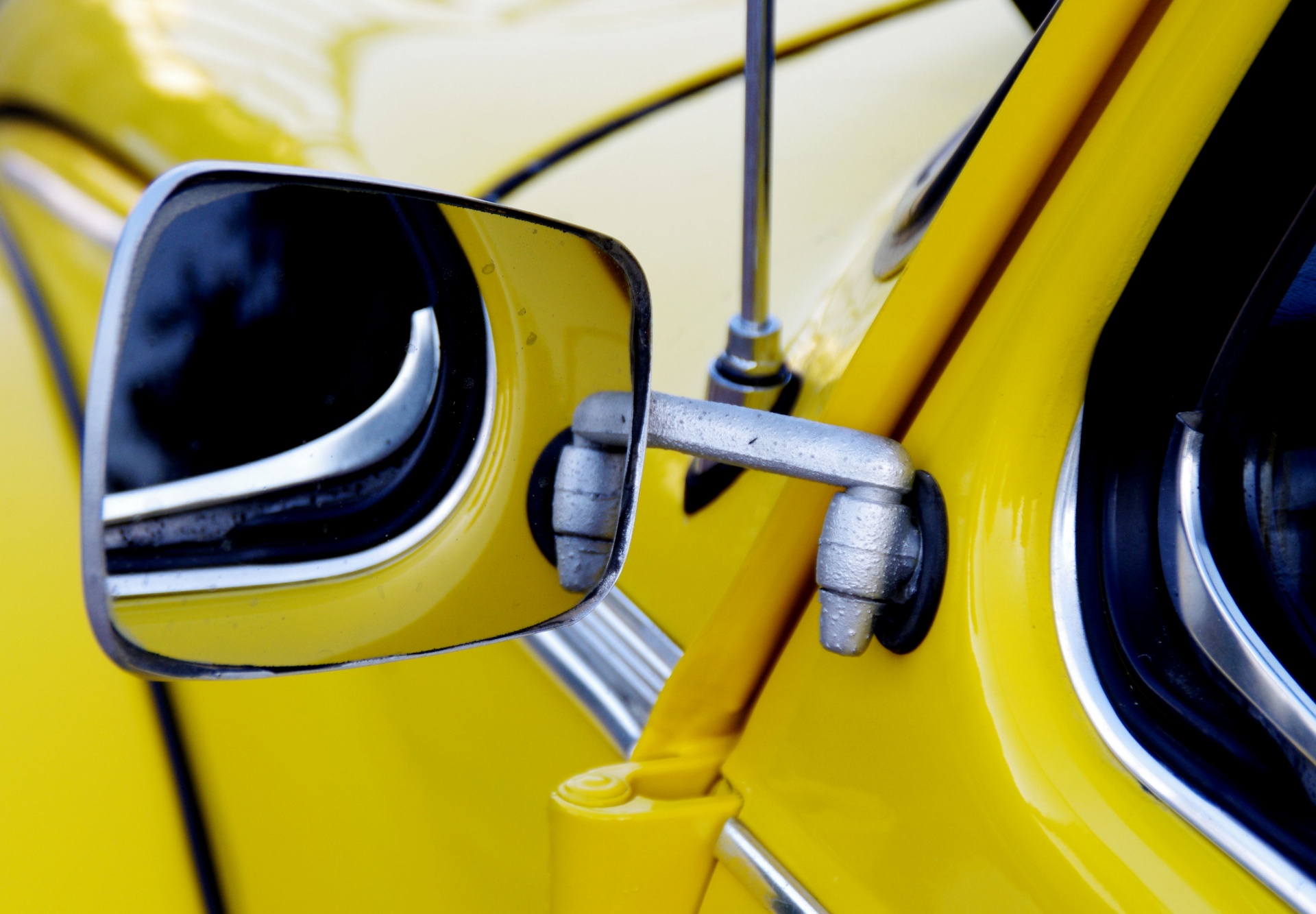 Yellow Vintage Volkswagen Beetle
