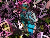 Abstract Letters Background