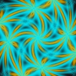 Abstract Twist Turquoise Background