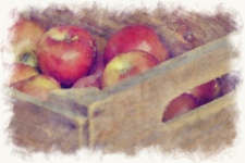 Apples In Wooden Crate
