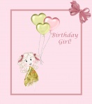 Birthday Girl Illustration Cute
