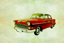 Car Vintage Red