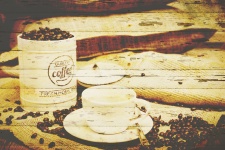 Coffee Time Vintage Background