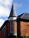 Corner Room Of A House With Steeple