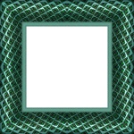 Diamond Pattern Picture Frame Green