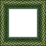 Diamond Pattern Picture Frame Lime