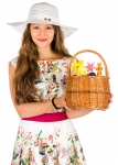 Easter Woman And Basket