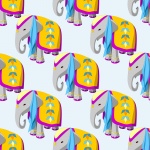 Elephant Background Pattern