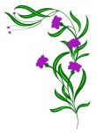 Flower Decoration Purple Clipart