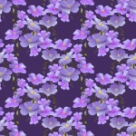 Flowers Wallpaper Background Purple