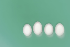 Four White Eggs