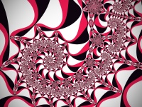 Fractal Spiral In A Pink Colors