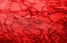 Frozen Water Abstract Red