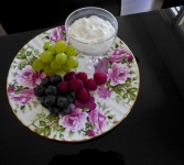 Fruit And Cream Plate