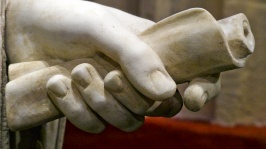 Hand With Scroll Statue