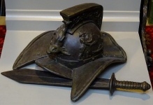Medieval Sword And Helmet