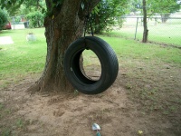 Old Fashion Tire Swing