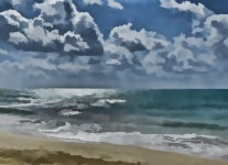Painting Of A Beach