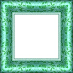 Satin Pattern Picture Frame Green