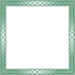 Snakeskin Picture Frame Mint Green
