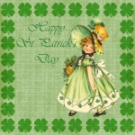 St Patricks Day Card Vintage