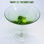 St. Patricks Day Martini Glass