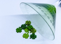 St. Patricks Day Martini Glass