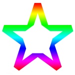 Star Clipart Rainbow Colors