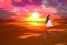 Sunset Beach Wedding Painting