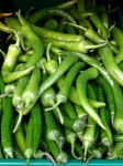 Tray Of Green Chillies