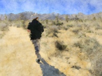 Walking In Desert