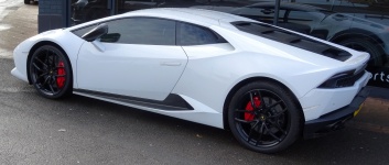 White Lamborghini Car
