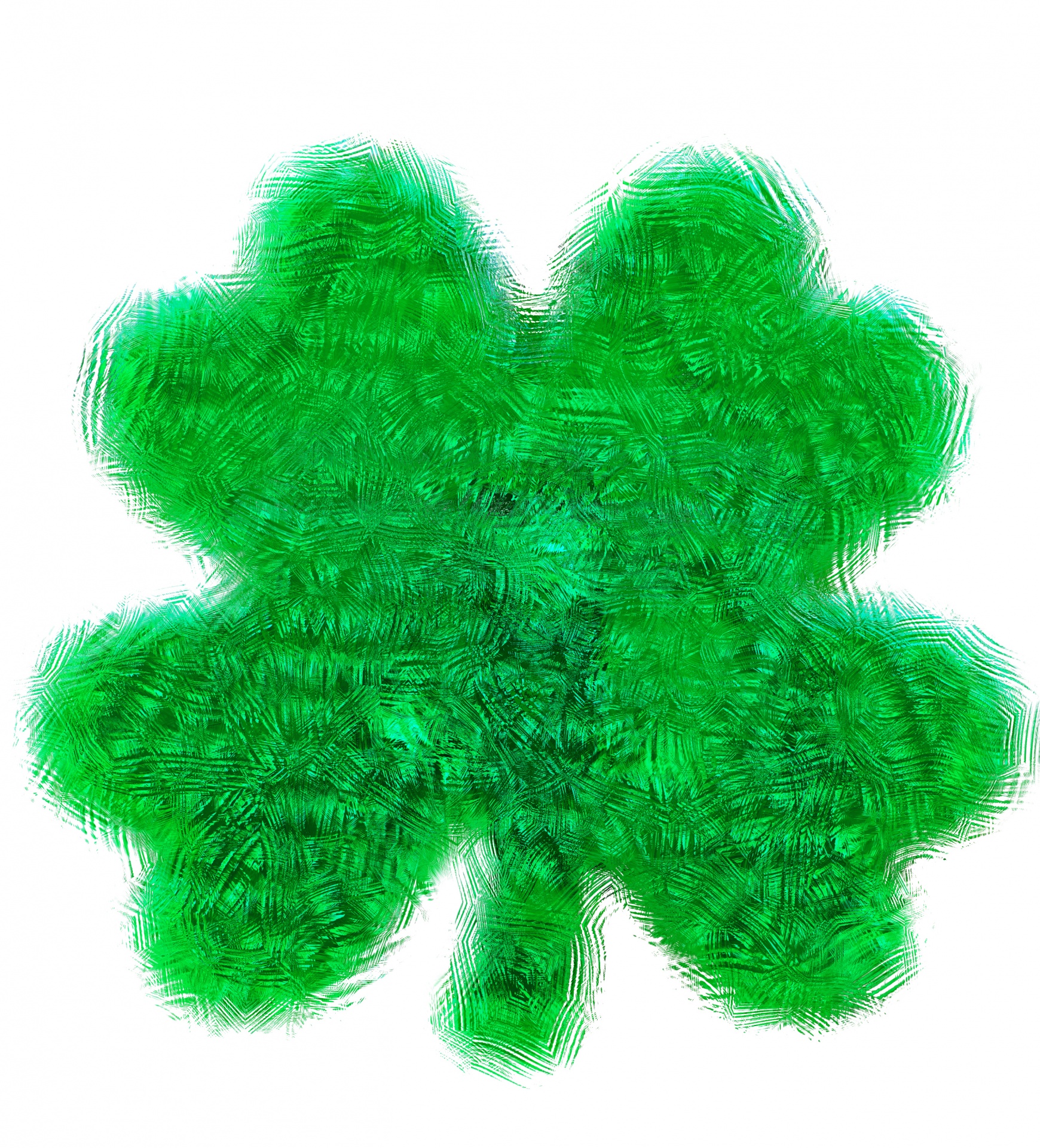 Abstract Four Leaf Clover