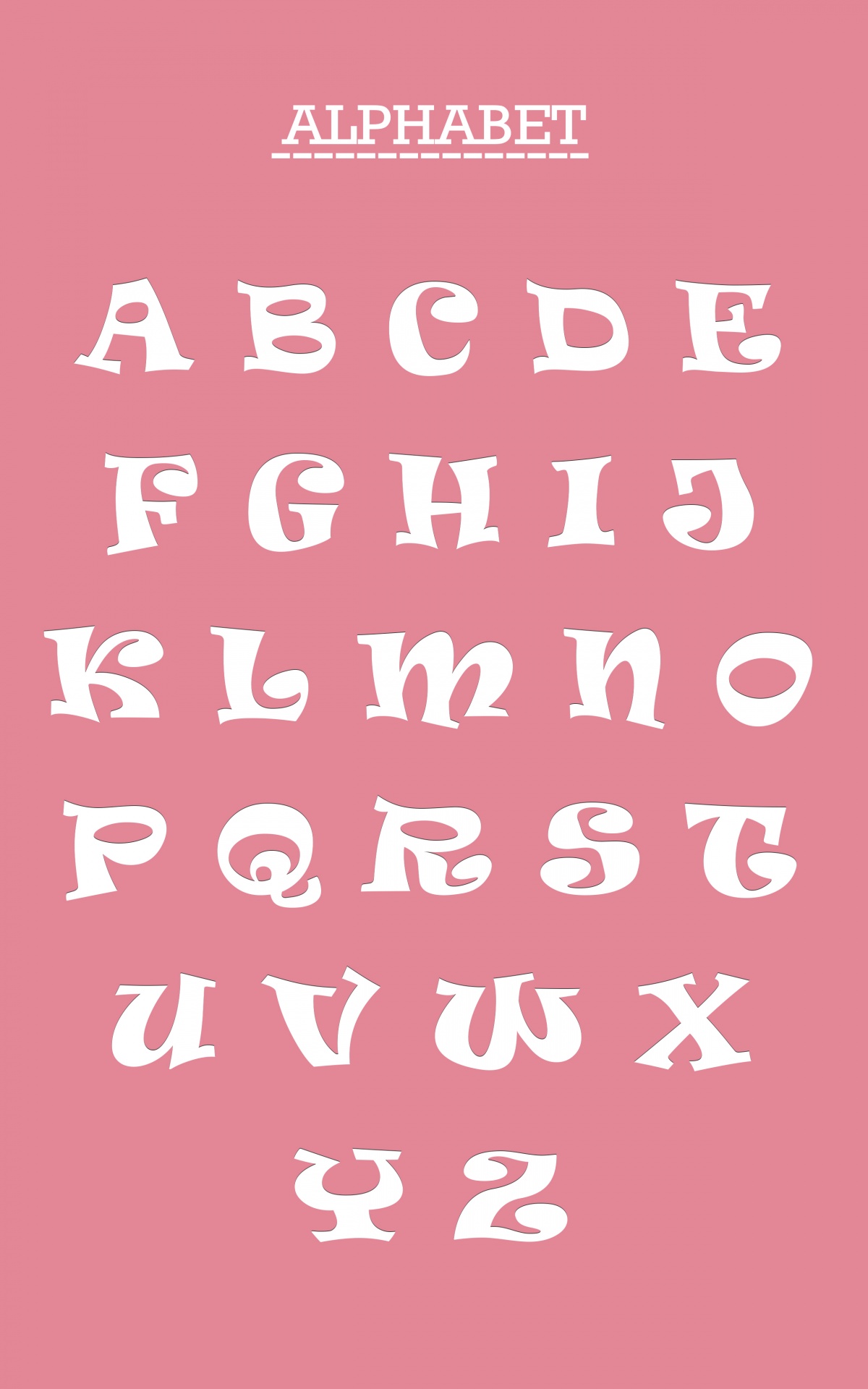 Alphabet Letters Set