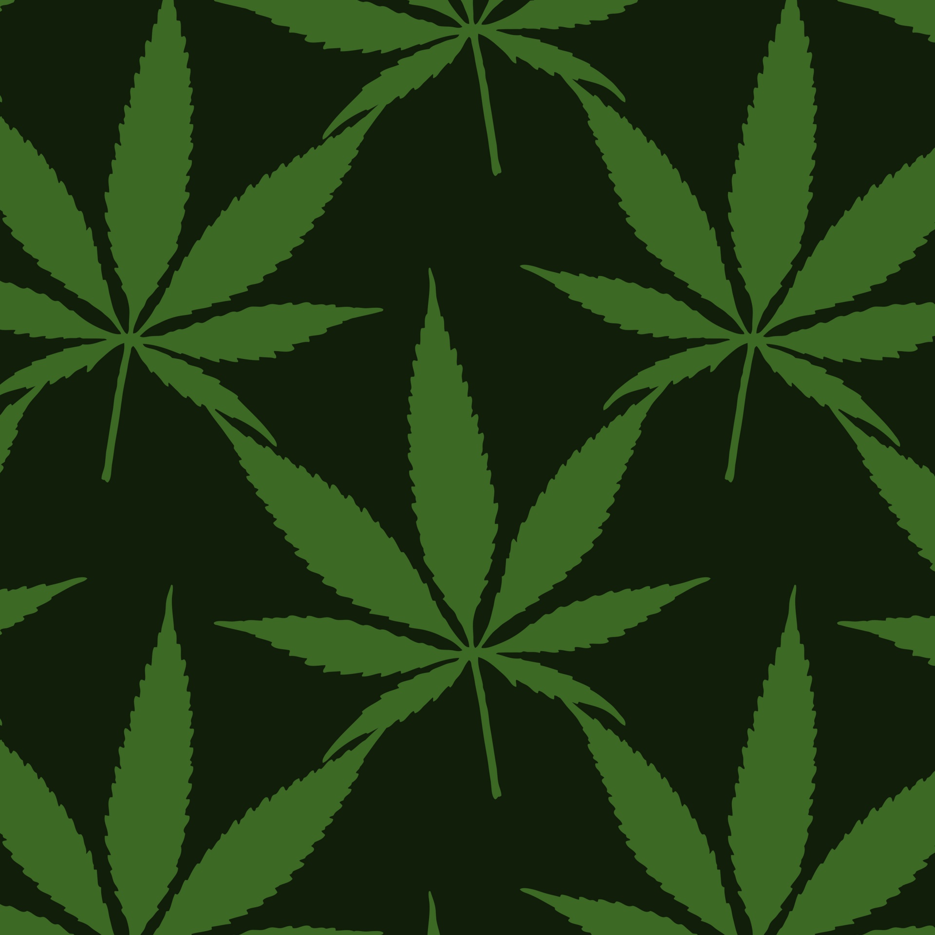 Cannabis Leaf Background Pattern
