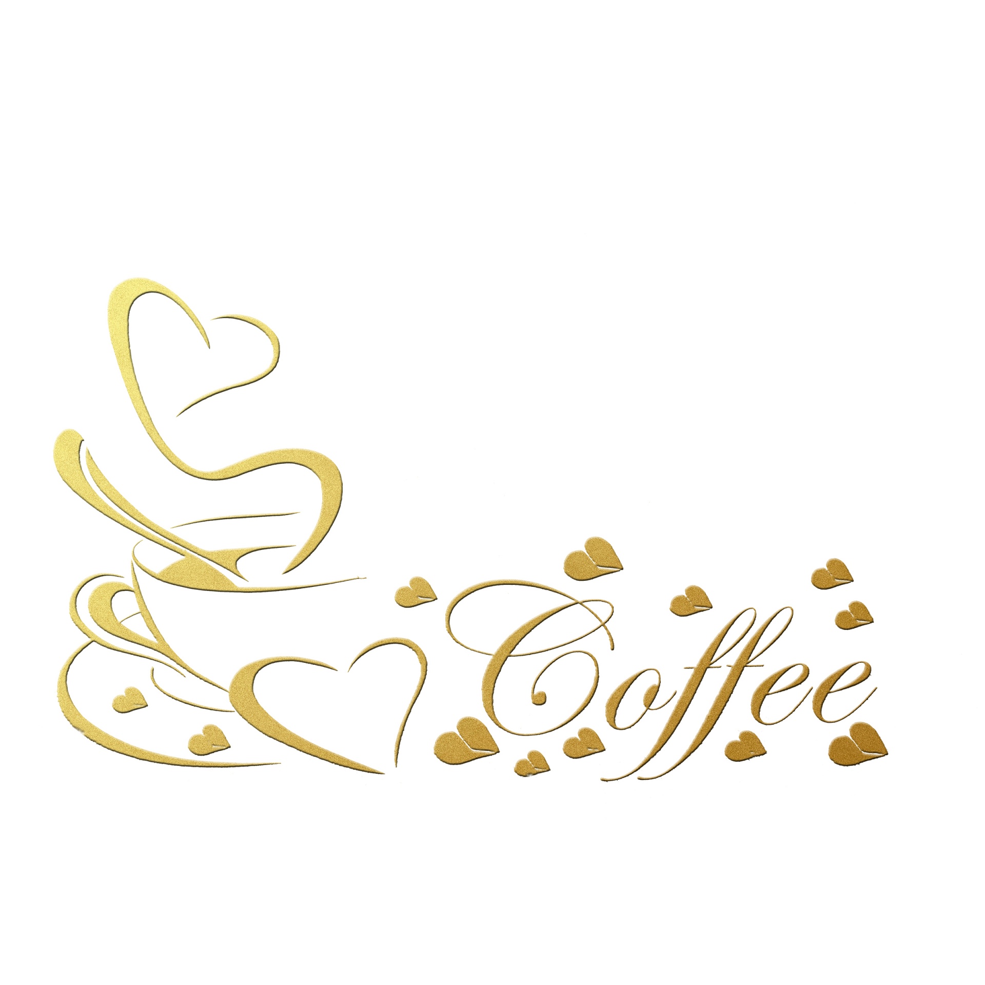 Coffee Sign Gold Logo