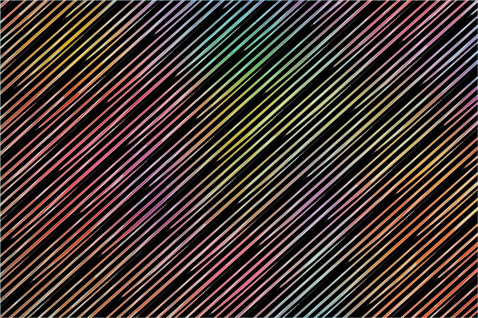 Colorful Stripes On Black