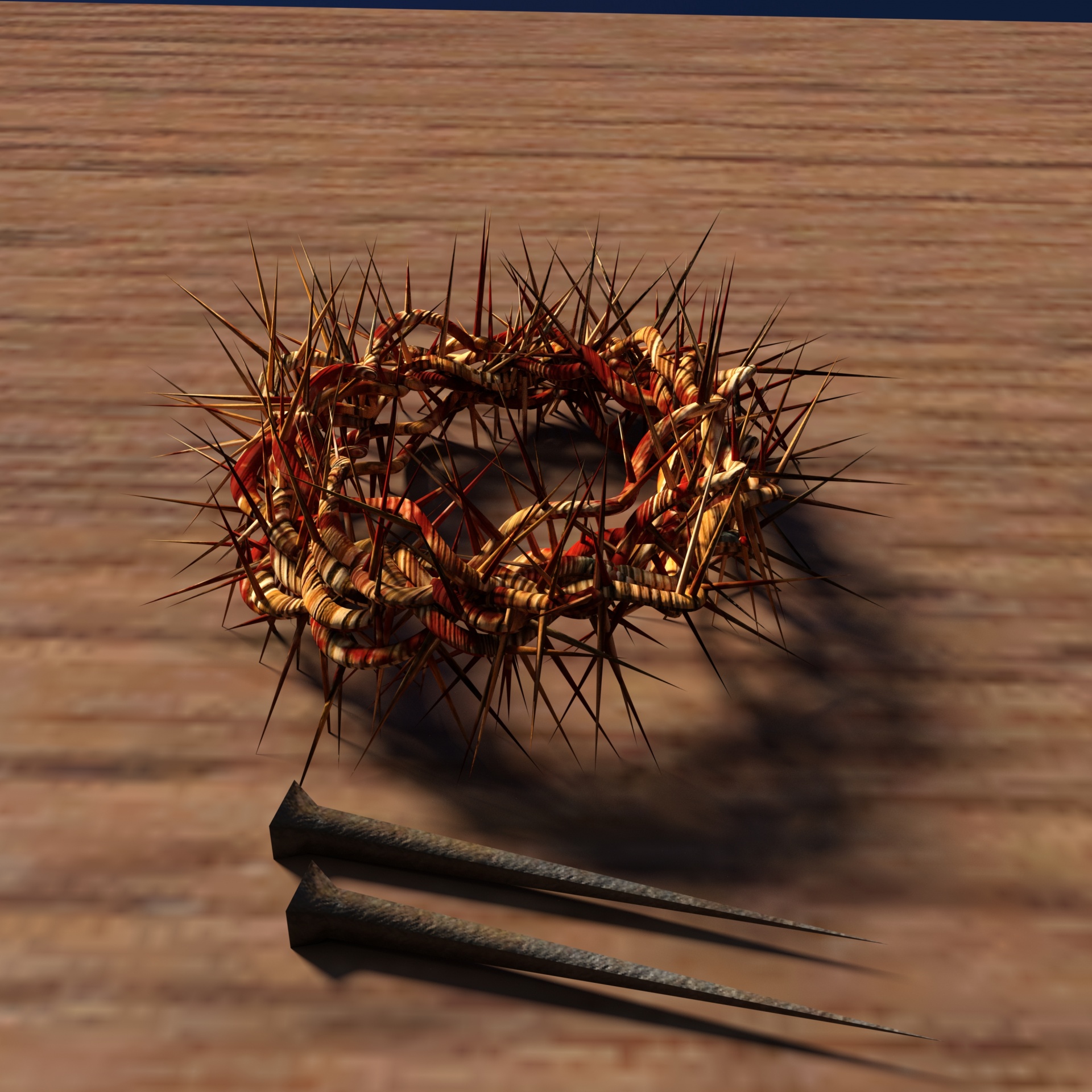 Crown Of Thorns With Nails