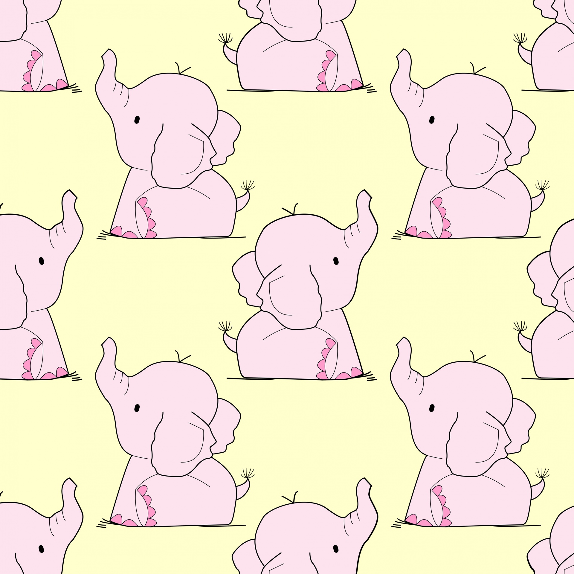 Elephant Illustration Background