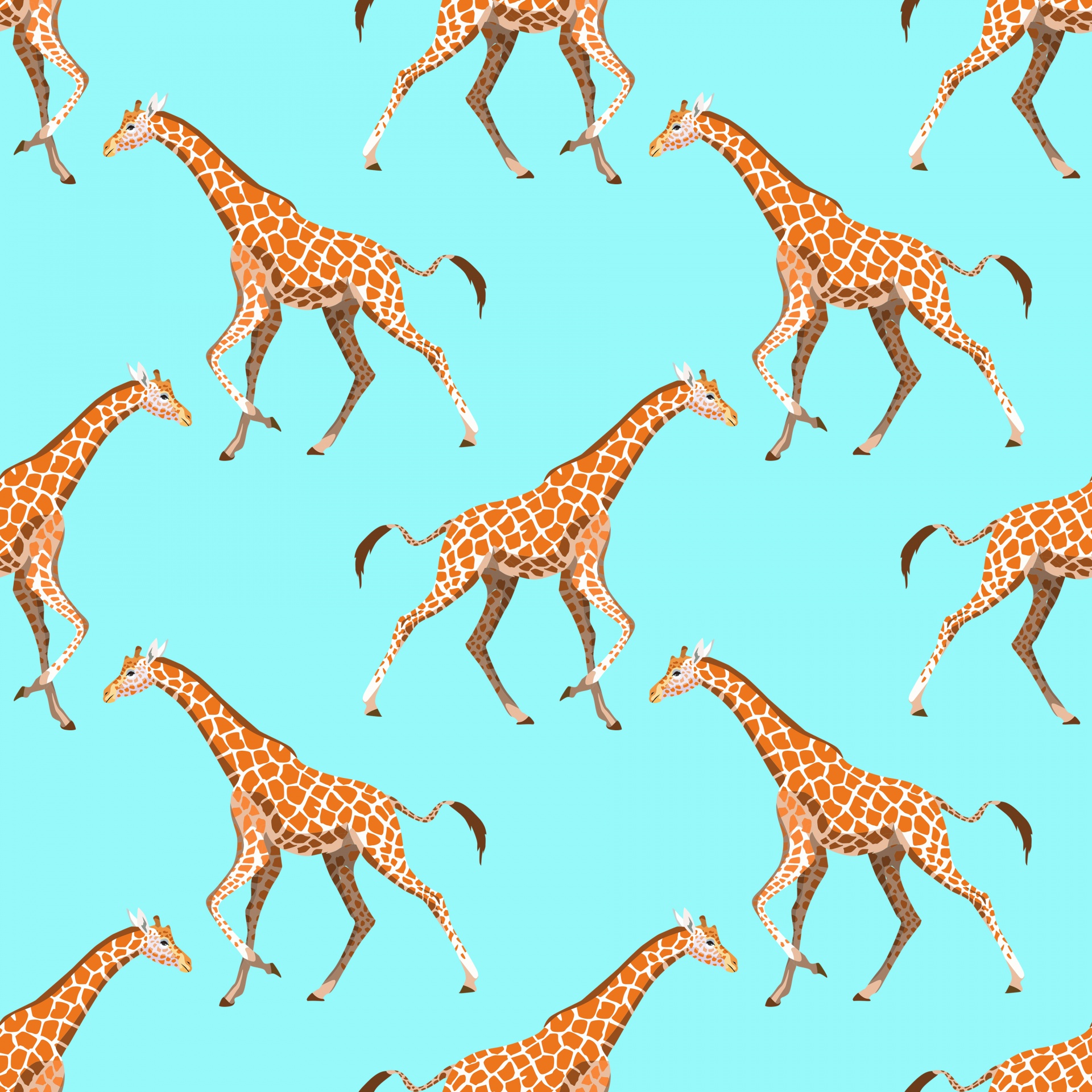 Giraffe background wallpaper seamless illustration