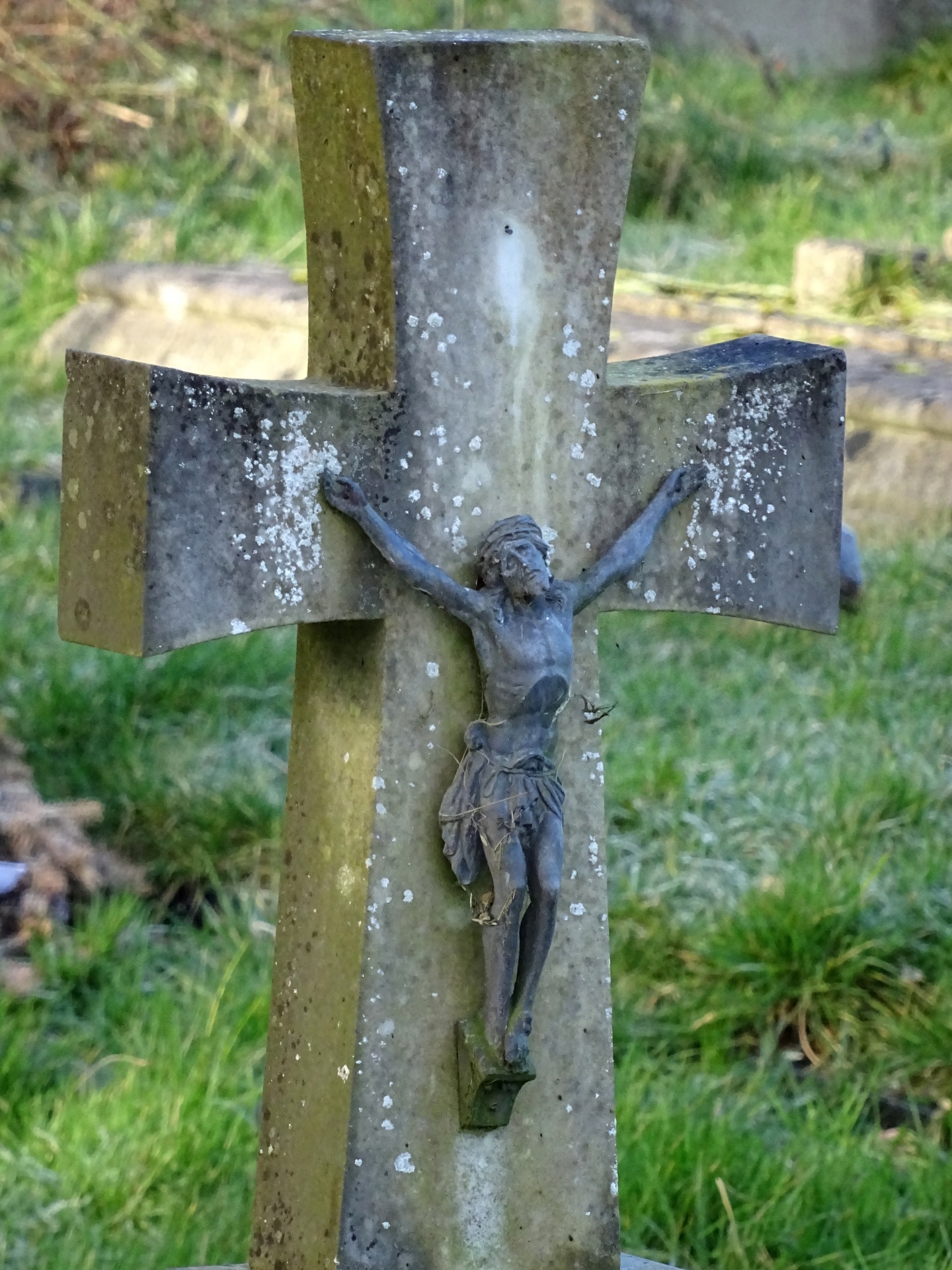 Grave Cross Jesus Crucifix