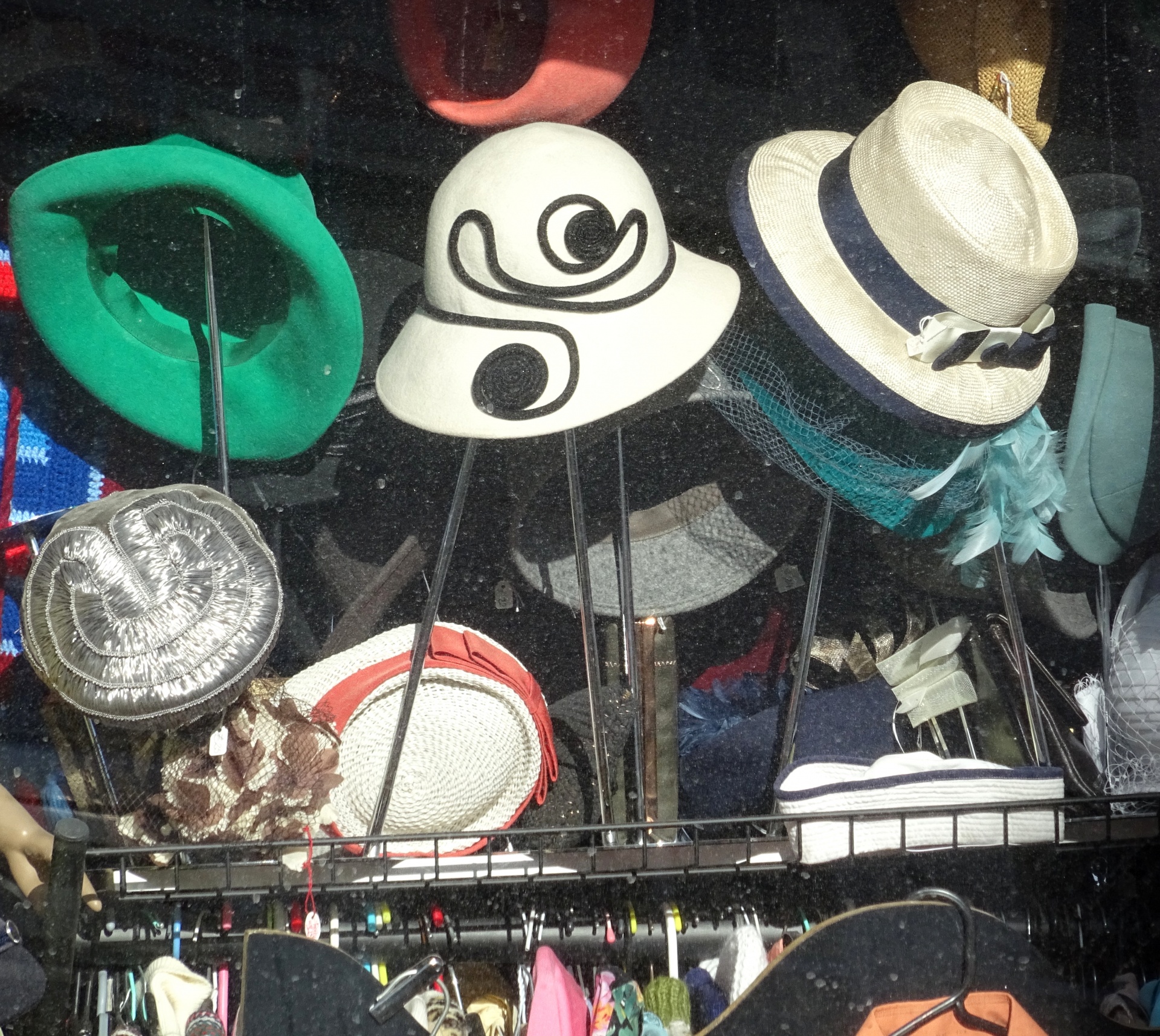Hats In Second Hand Shop Window