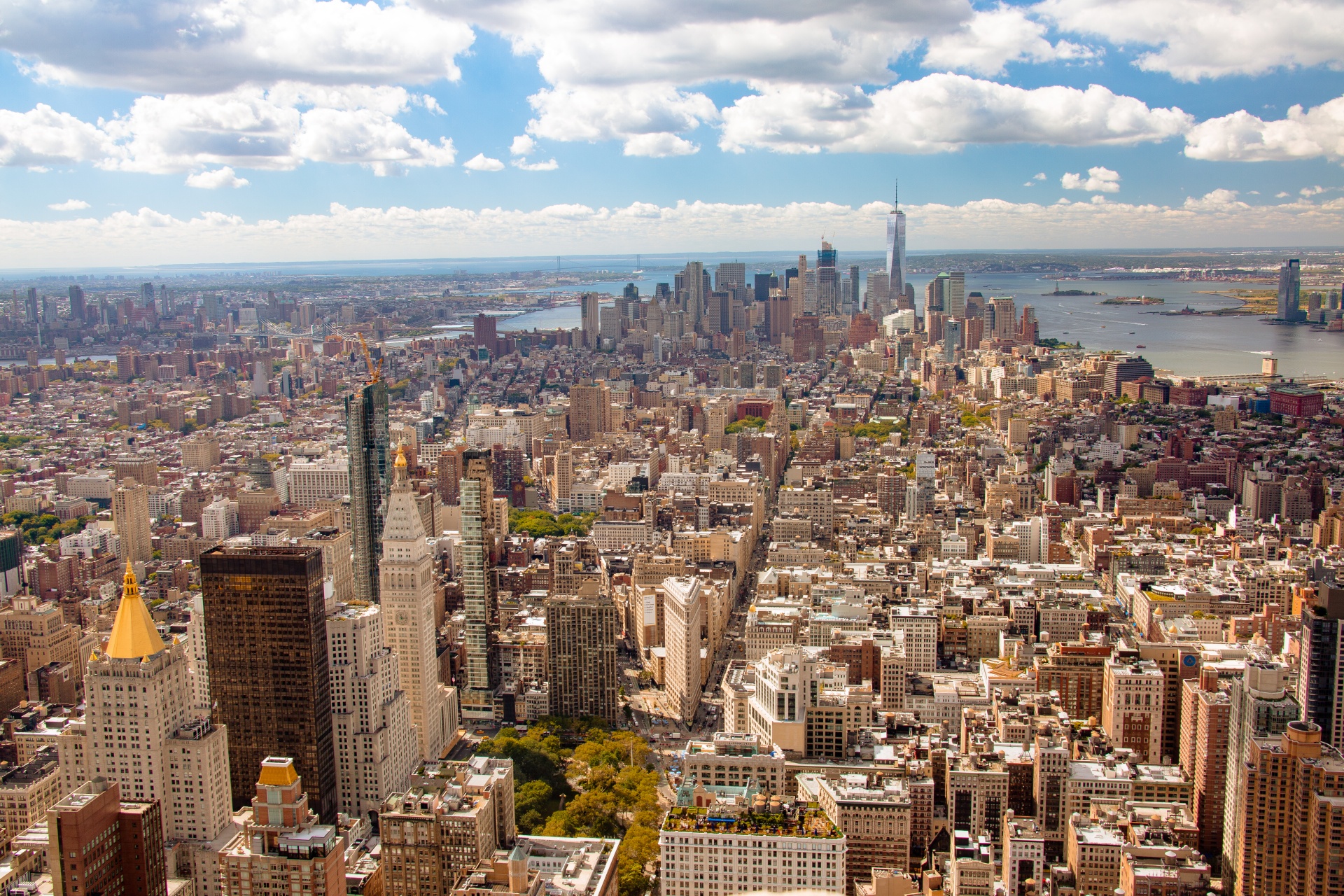 Aerial view at Manhattan