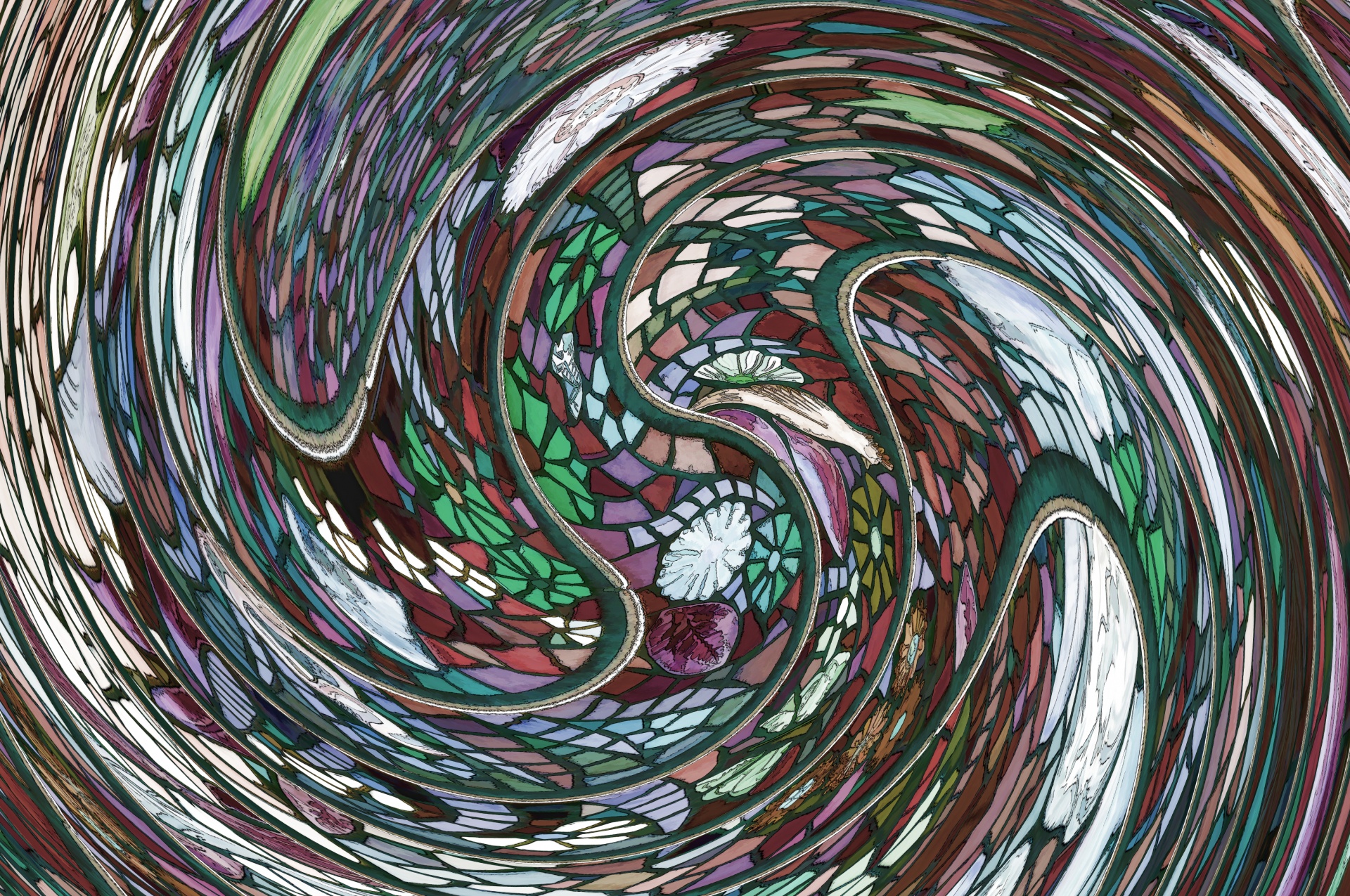 Patterned Twirl Background