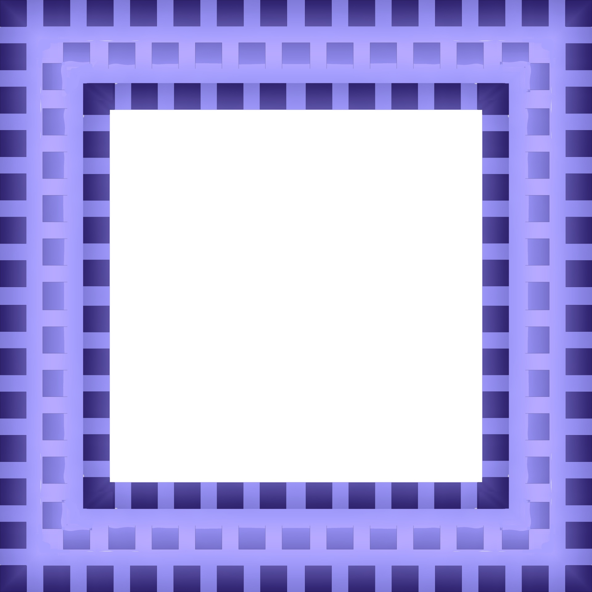 Retro Checkerboard Frame Purple