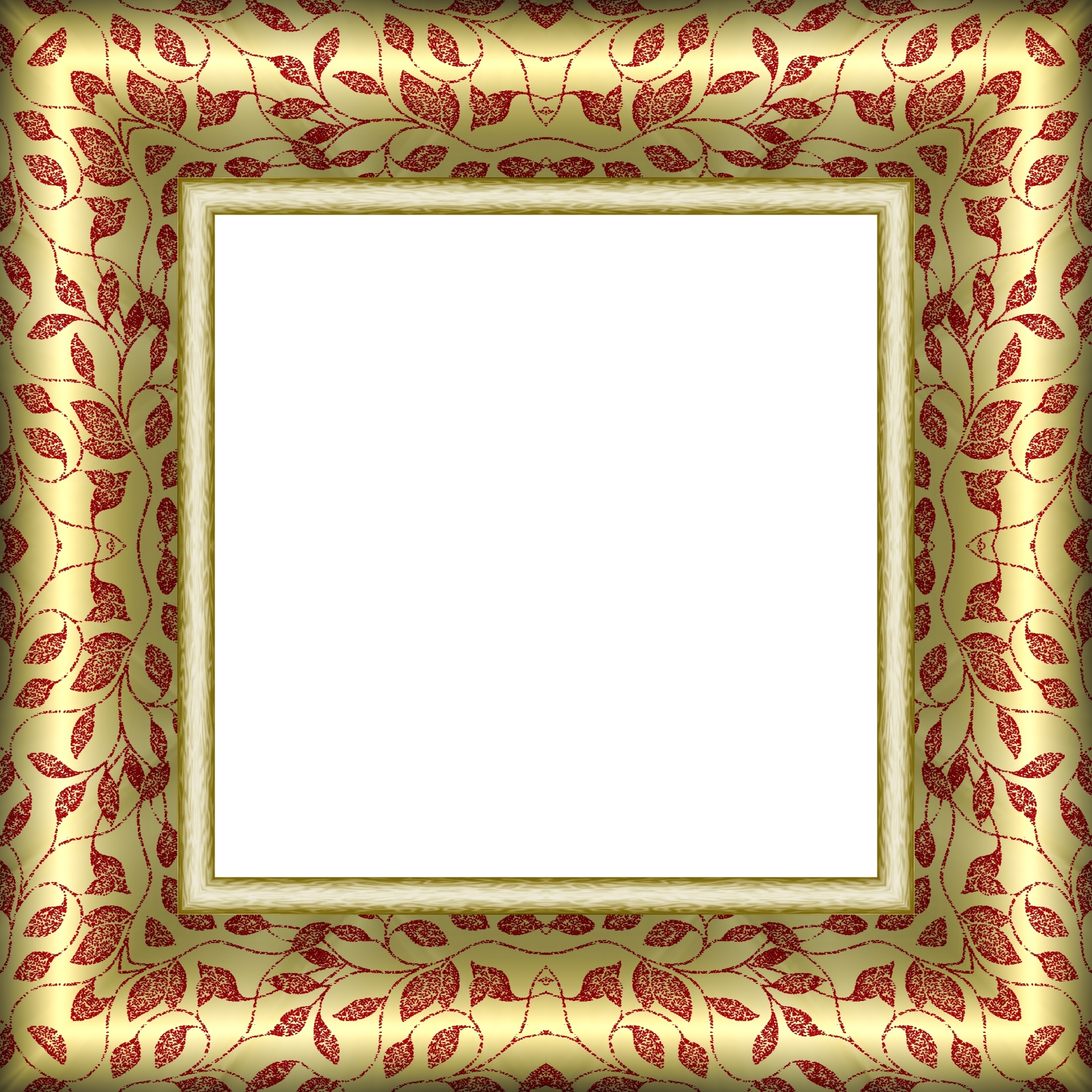 Satin Pattern Picture Frame Gold